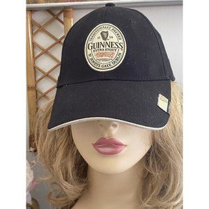 Vintage '95 Guinness Beer Extra Stout 1759 Baseball Cap Hat Black OS Stretch Fit